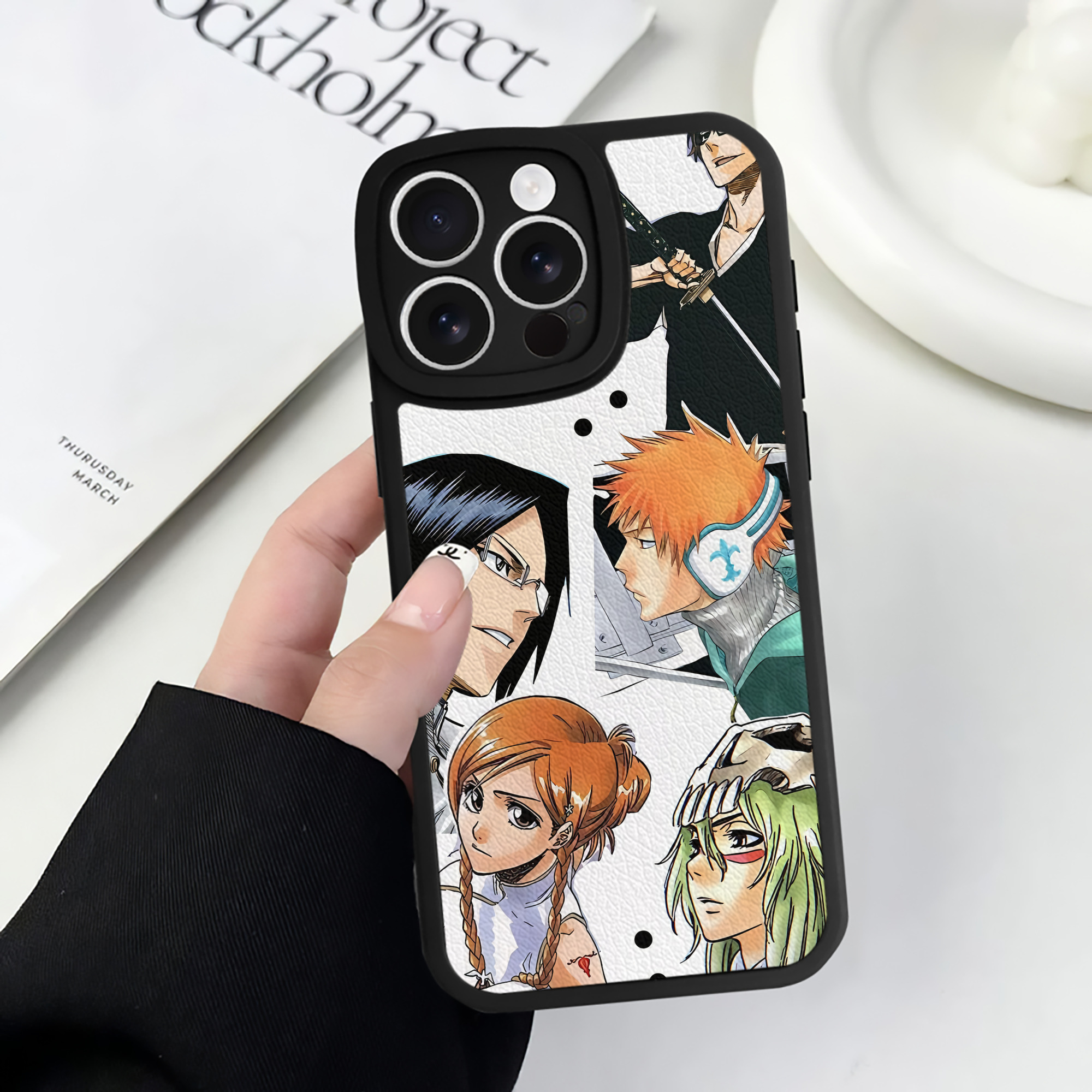 （画像用） ハイキュー!! Haikyu!! 【iPhone 16シリーズ対応】シリコンスマホケース（レザー調） 材質：シリコン